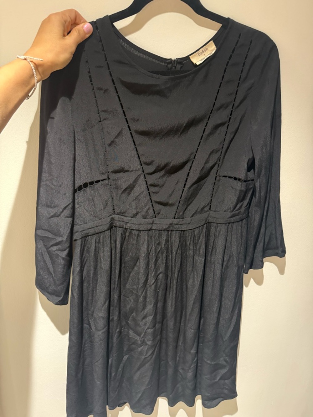 ba&sh Black “Ferguson” Midi Dress